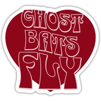 Ghost Bats Fly - Sticker size S (10 x 10 cm) - white matte - Front
