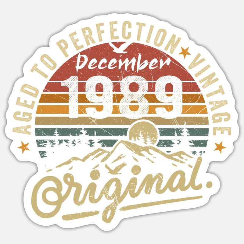 Legenden wurden im Dezember 1989 - Sticker Größe S (10 x 10 cm) - Mattweiß