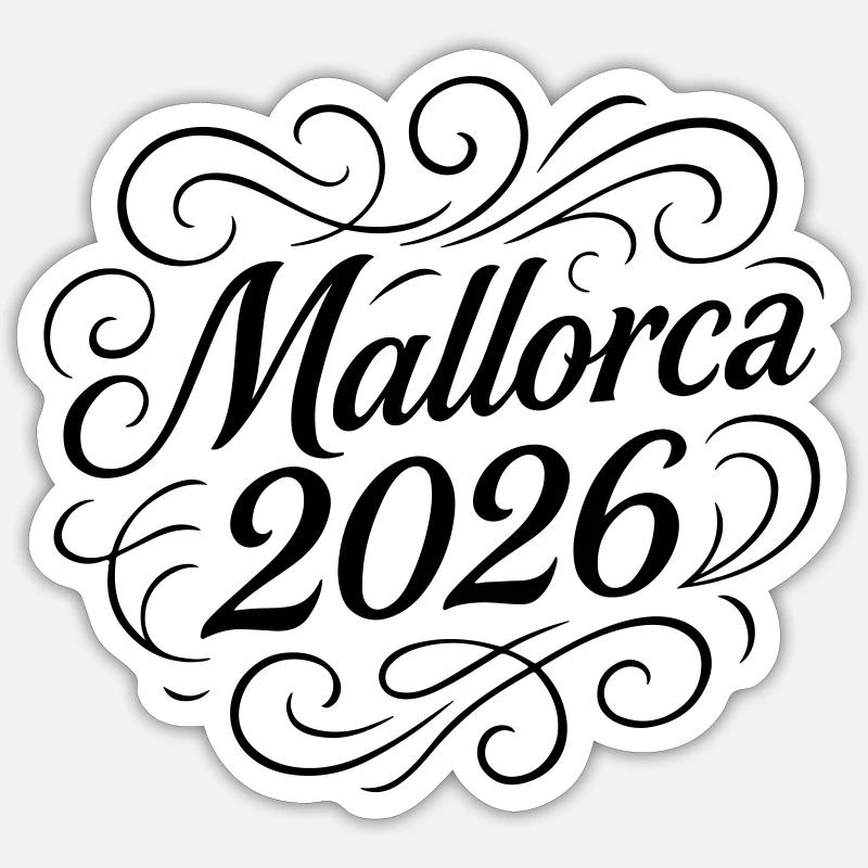 Mallorca 2026 Sticker Größe S (10 x 10 cm)
