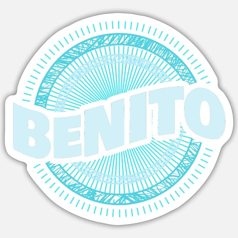 Gift for Benito - Sticker size S (10 x 10 cm) - white matte