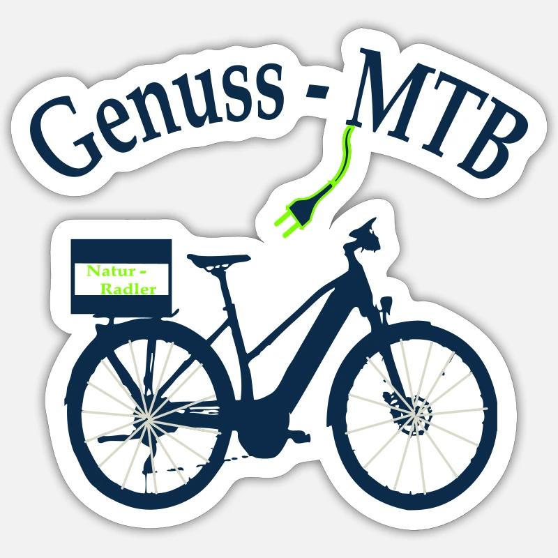 E-MTB-Damen Sticker Größe S (10 x 10 cm)
