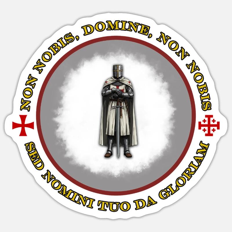 Tempelritter Sticker Größe S (10 x 10 cm)