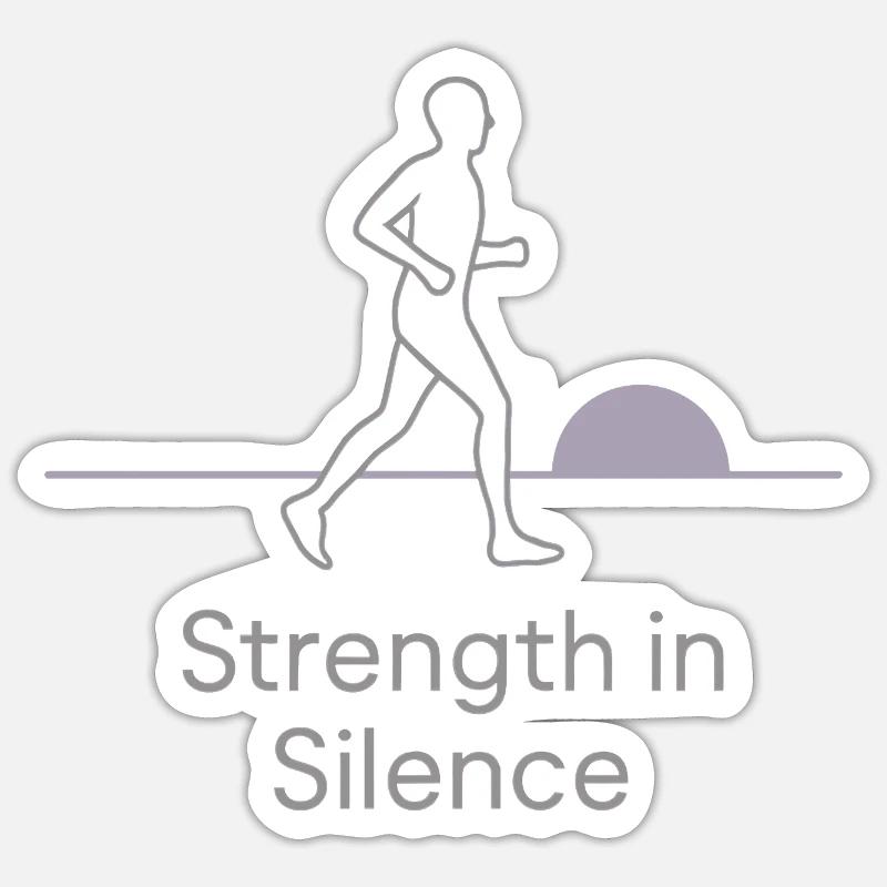 Introvertiertes Training, Ruhiges Sticker Größe S (10 x 10 cm)