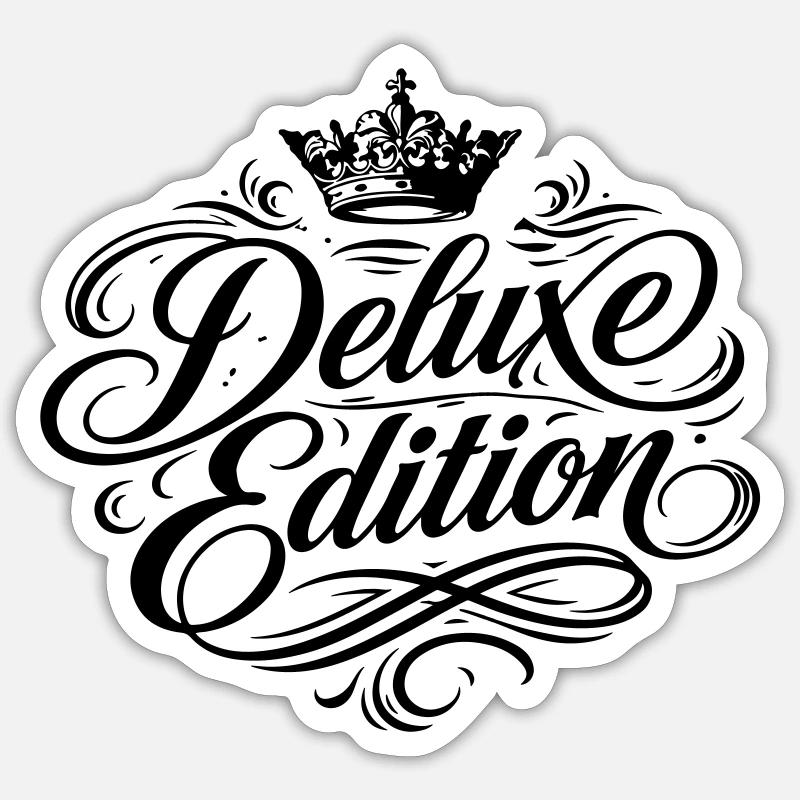 Deluxe Edition Crown - Sticker size S (10 x 10 cm) - white matte