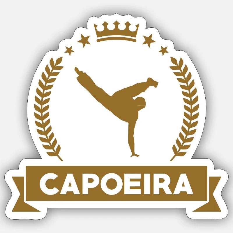 Capoeira - Combat - Danse Sticker taille S (10 x 10 cm)