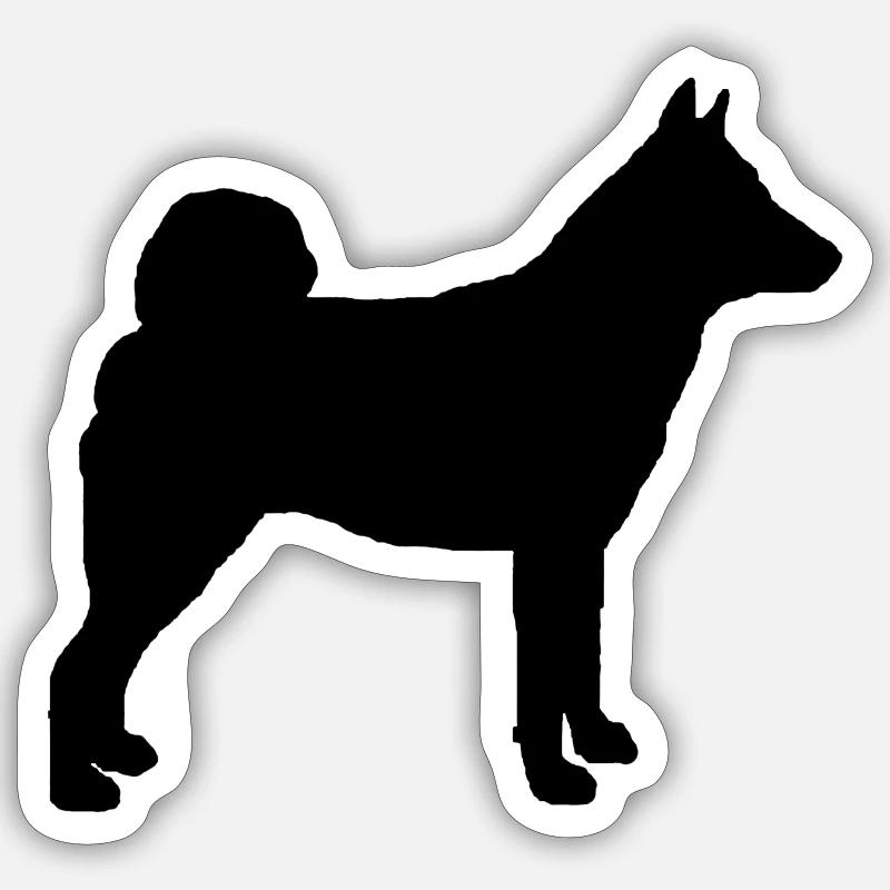 Norwegian Elkhound - Sticker size S (10 x 10 cm) - white matte