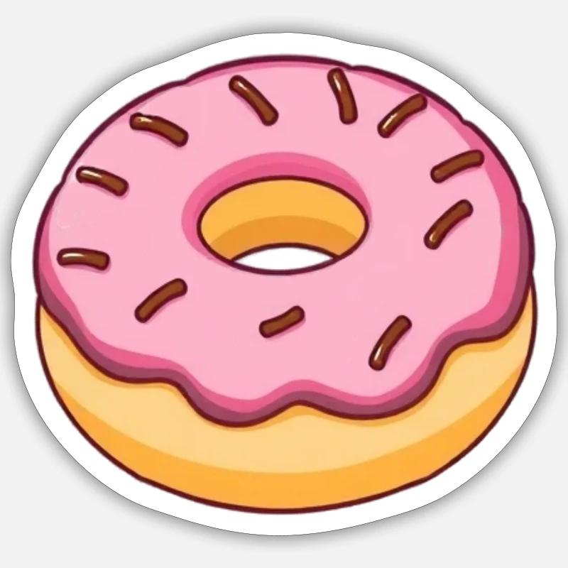 Beignet Sticker taille S (10 x 10 cm)