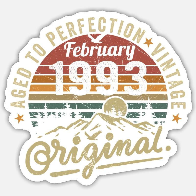 February 1993 Sticker size S (10 x 10 cm)