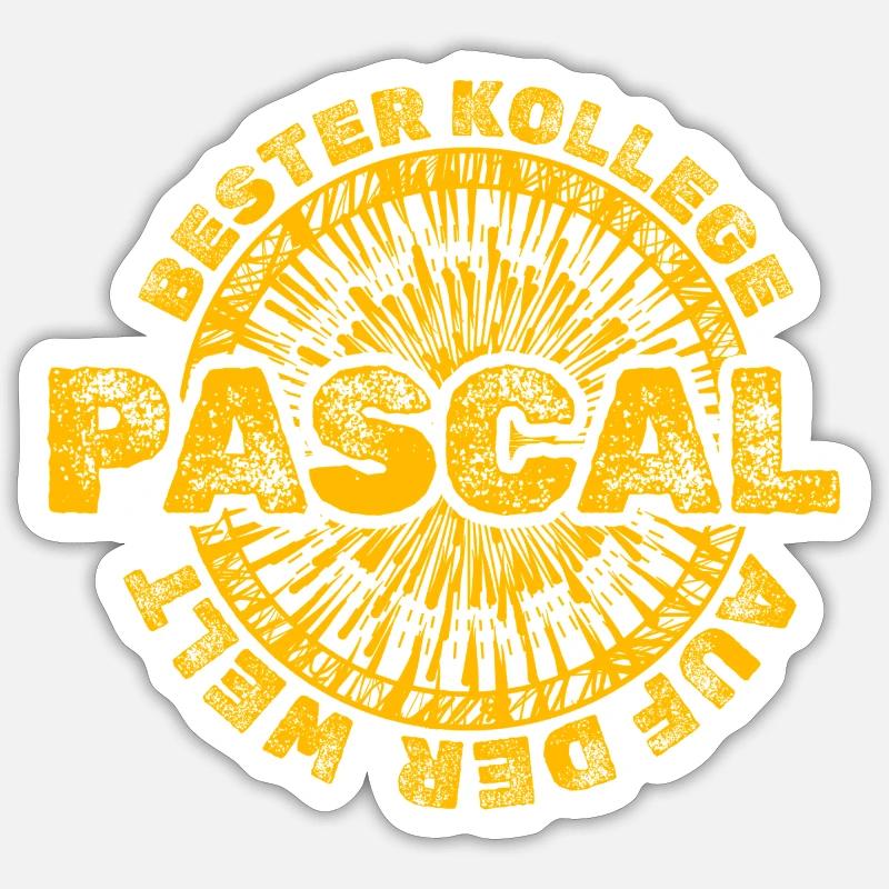Geschenk für Pascal - Sticker Größe S (10 x 10 cm) - Mattweiß