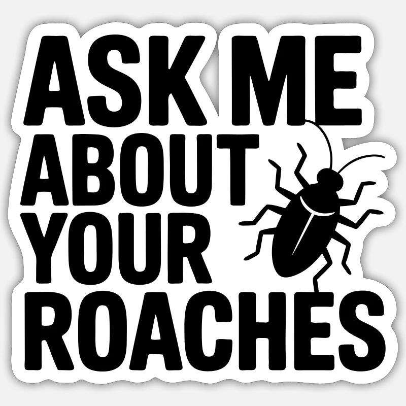 Pest Controllers Funny Saying - Sticker size S (10 x 10 cm) - white matte