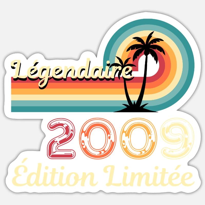 Legendary 2009, limitierte Edition - Sticker Größe S (10 x 10 cm) - Mattweiß