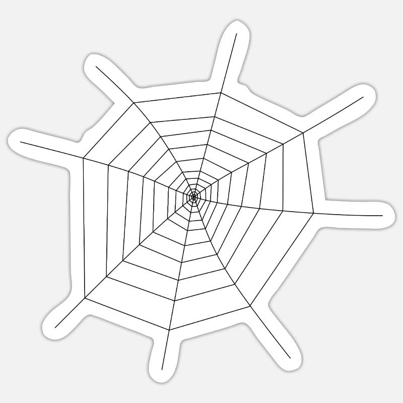 Spider Web Sticker size S (10 x 10 cm)