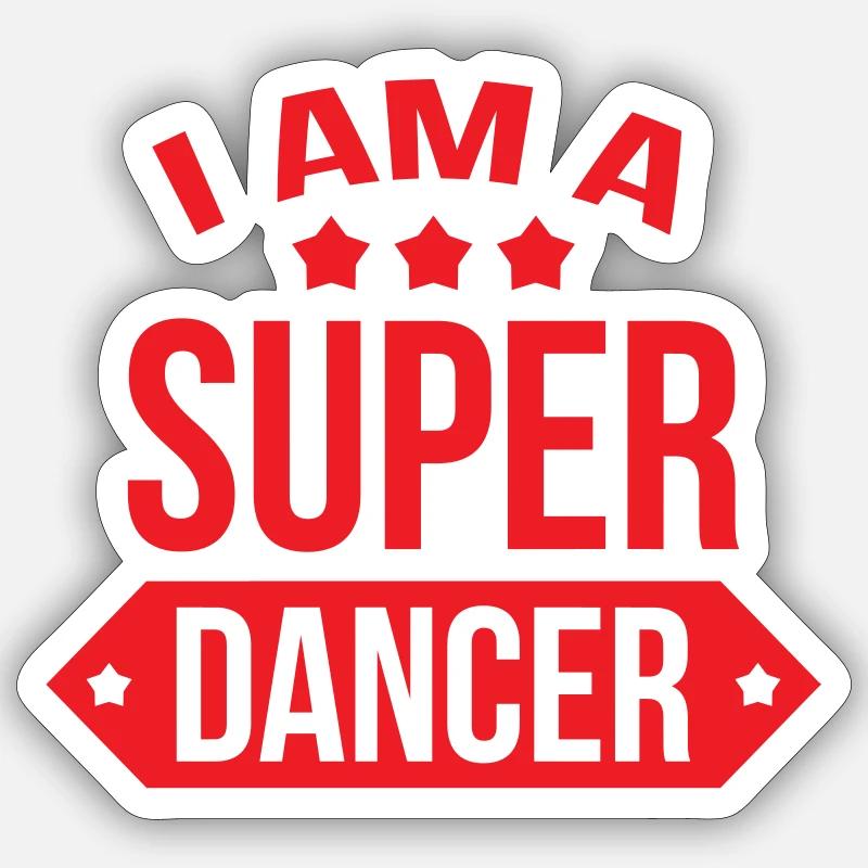 I'm a great dancer - Sticker size S (10 x 10 cm) - white matte