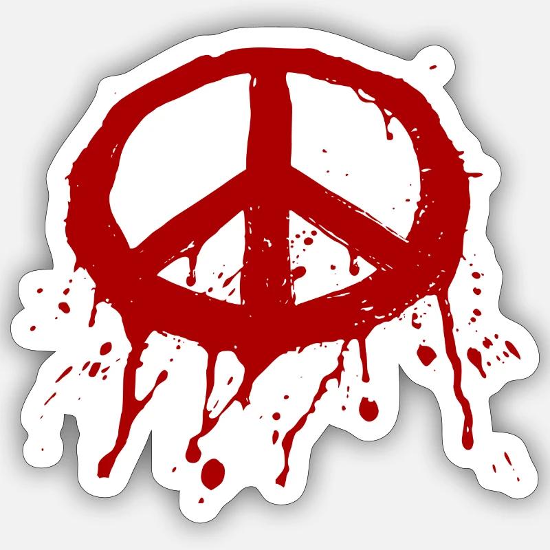 Paz Graffiti Roja Sticker Größe S (10 x 10 cm)