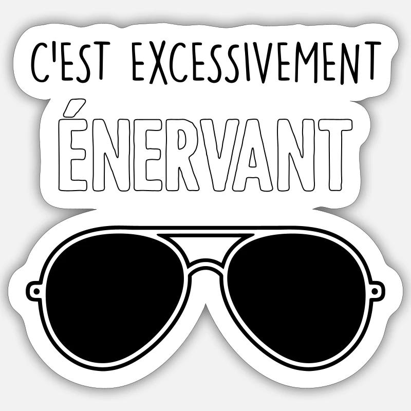 Dikkenek - "It's exceedingly annoying" Aviator Sticker size S (10 x 10 cm)