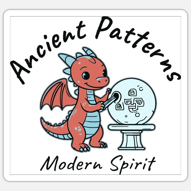Ancient Patterns, Modern Spirit Sticker size S (10 x 10 cm)
