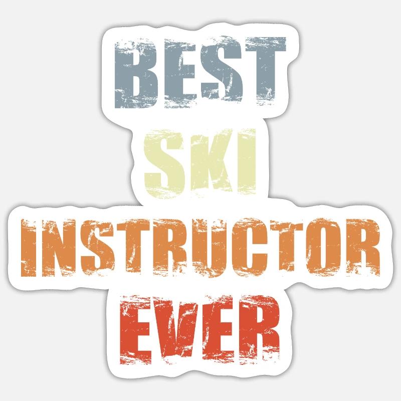 Ski trainer Sticker size S (10 x 10 cm)