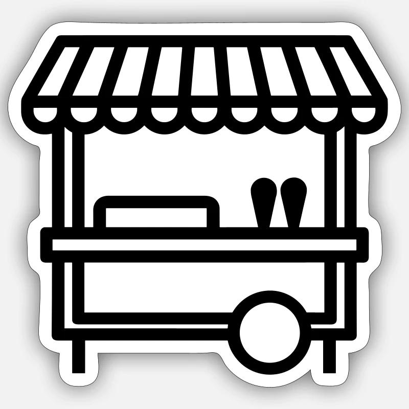 Sticker Größe S (10 x 10 cm) - 