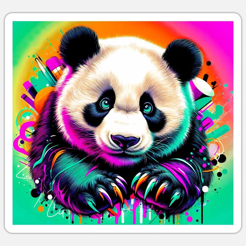 panda Sticker size S (10 x 10 cm)