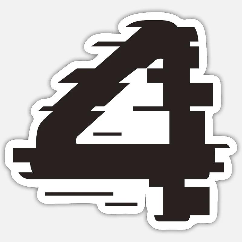4 - Sticker size S (10 x 10 cm) - white matte