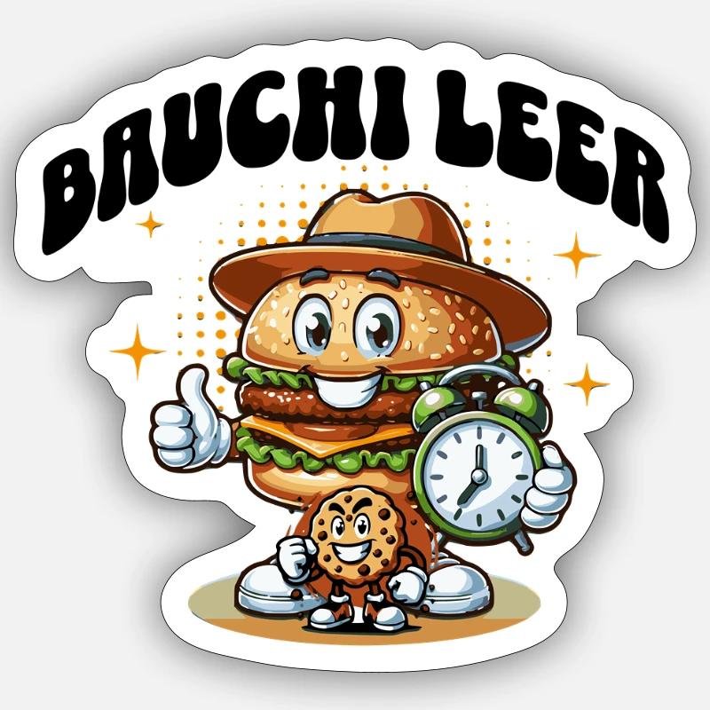 Bauchi Leer - Sticker size S (10 x 10 cm) - white matte