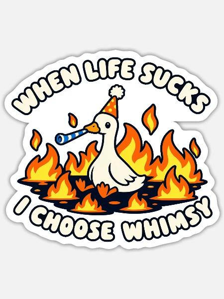Zauber statt Frust - Sticker Größe S (10 x 10 cm) - Mattweiß