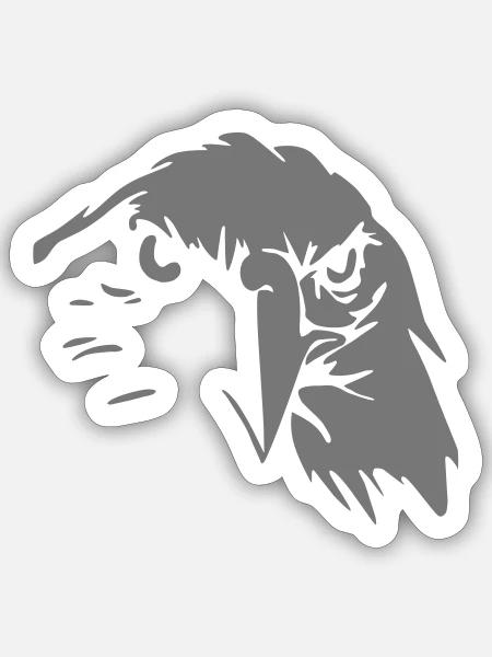 Greifvogel - Sticker Größe S (10 x 10 cm) - Mattweiß