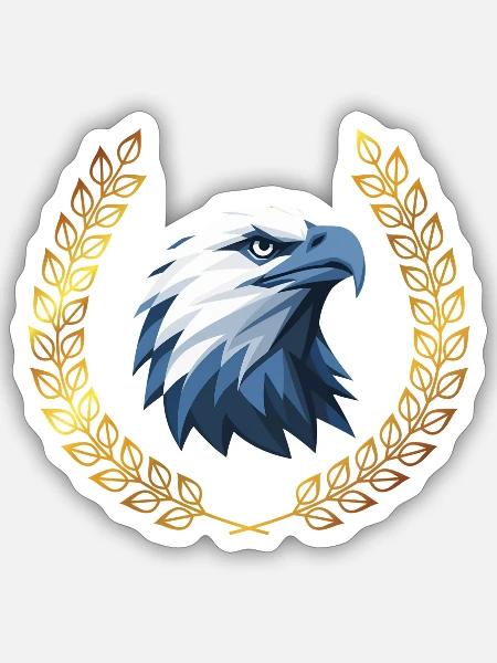 Eagle - Sticker Größe S (10 x 10 cm) - Mattweiß
