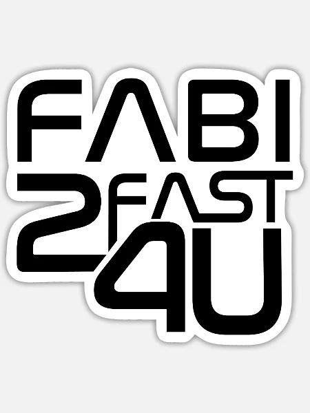 Fabi - Sticker Größe S (10 x 10 cm) - Mattweiß