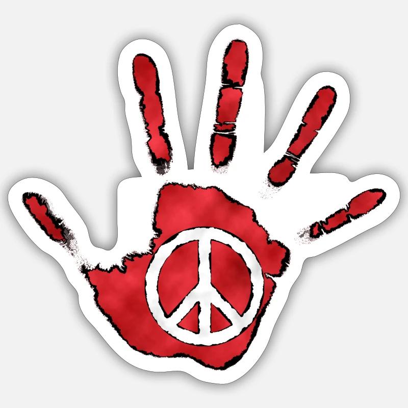 peace Sticker size S (10 x 10 cm)