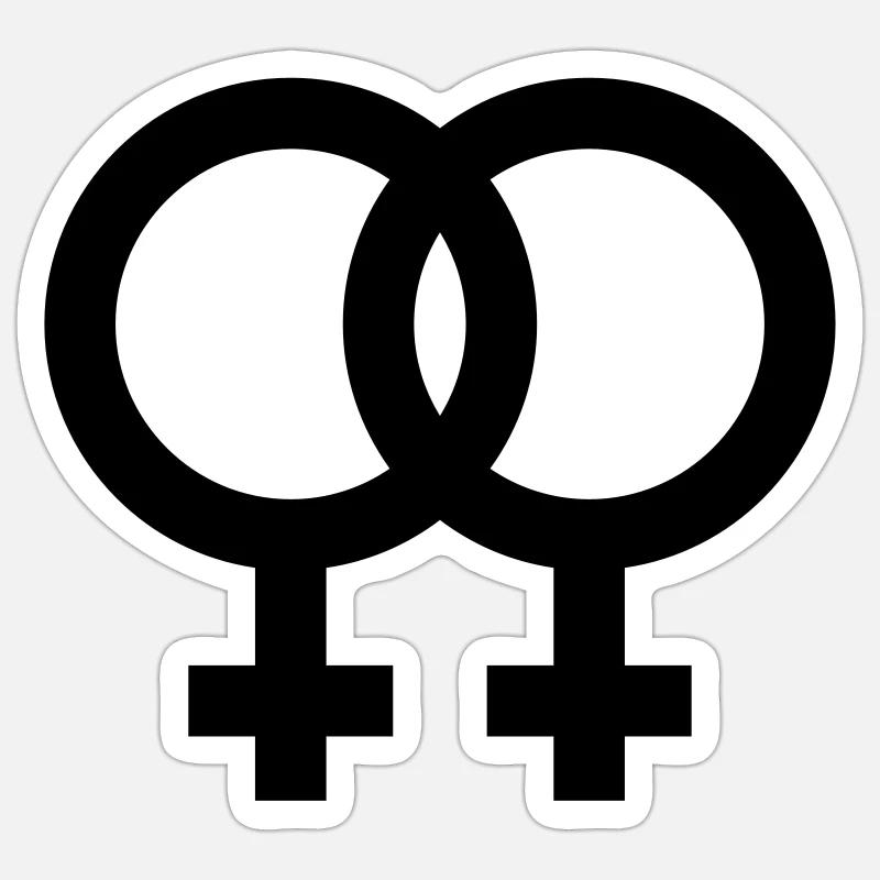 Lesbian Sticker size S (10 x 10 cm)