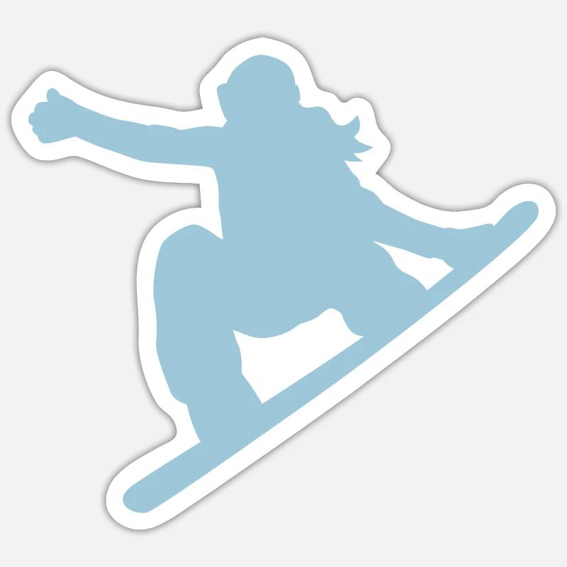 Snowboard Sticker taille S (10 x 10 cm)