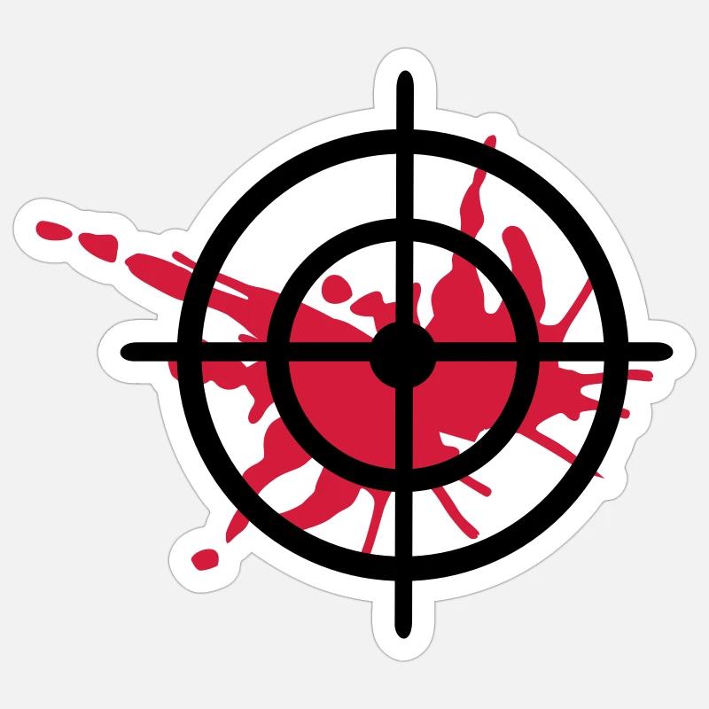 Blut Sticker Größe S (10 x 10 cm)