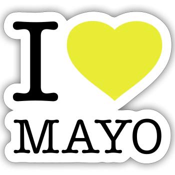 I LOVE MAYONNAISE Mayo - Sticker size S (10 x 10 cm) - white matte - Front