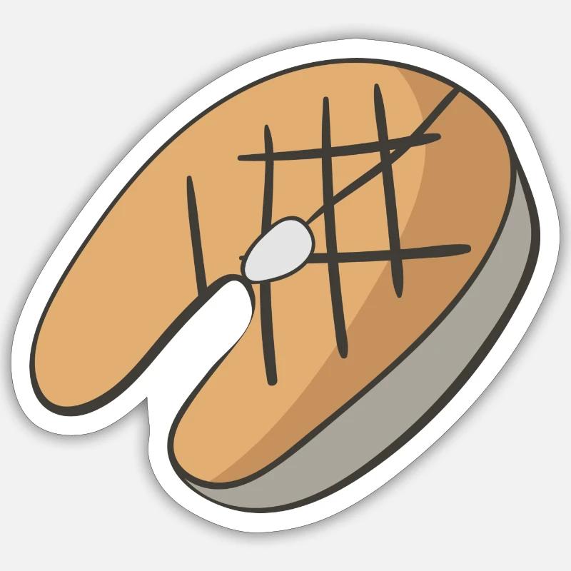 Saumons Sticker taille S (10 x 10 cm)