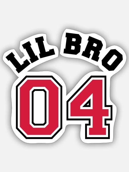 Lil Bro 04 - Kleinerer Bruder - Geschwister Kind - Sticker Größe S (10 x 10 cm) - Mattweiß