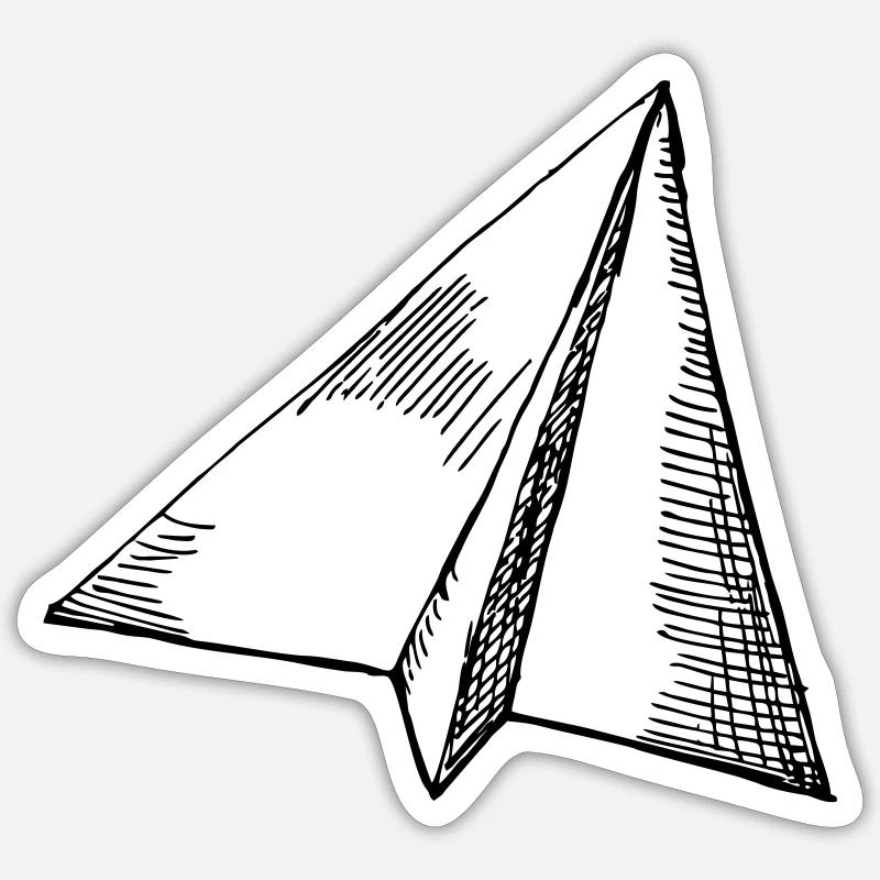 Paper planes - flying Sticker size S (10 x 10 cm)