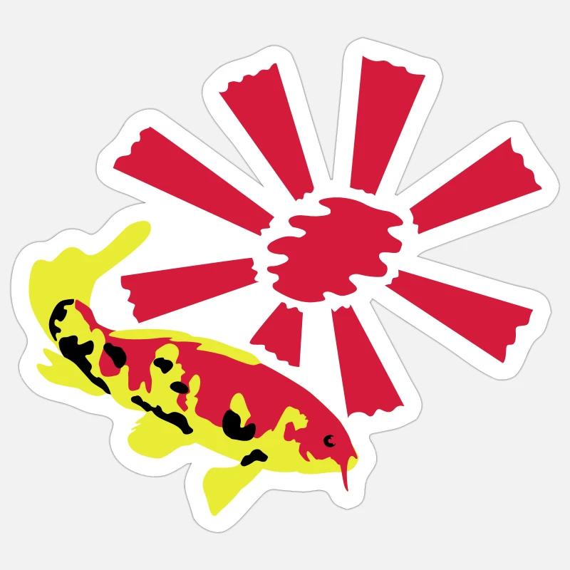 Koi Carp Sticker size S (10 x 10 cm)