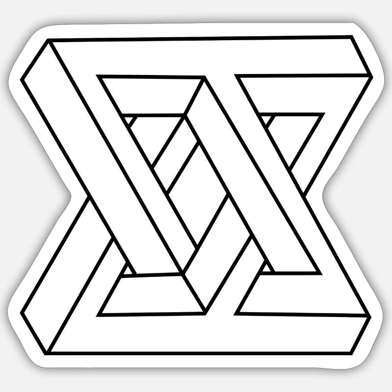 modulo Impossible nero Sticker formato S (10 x 10 cm)
