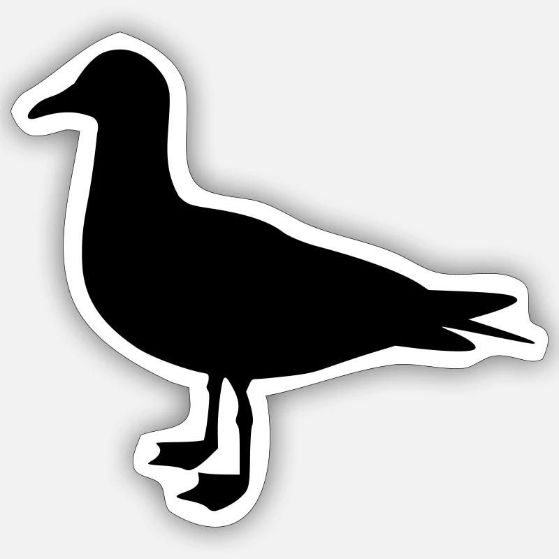 Seagull Sticker size S (10 x 10 cm)