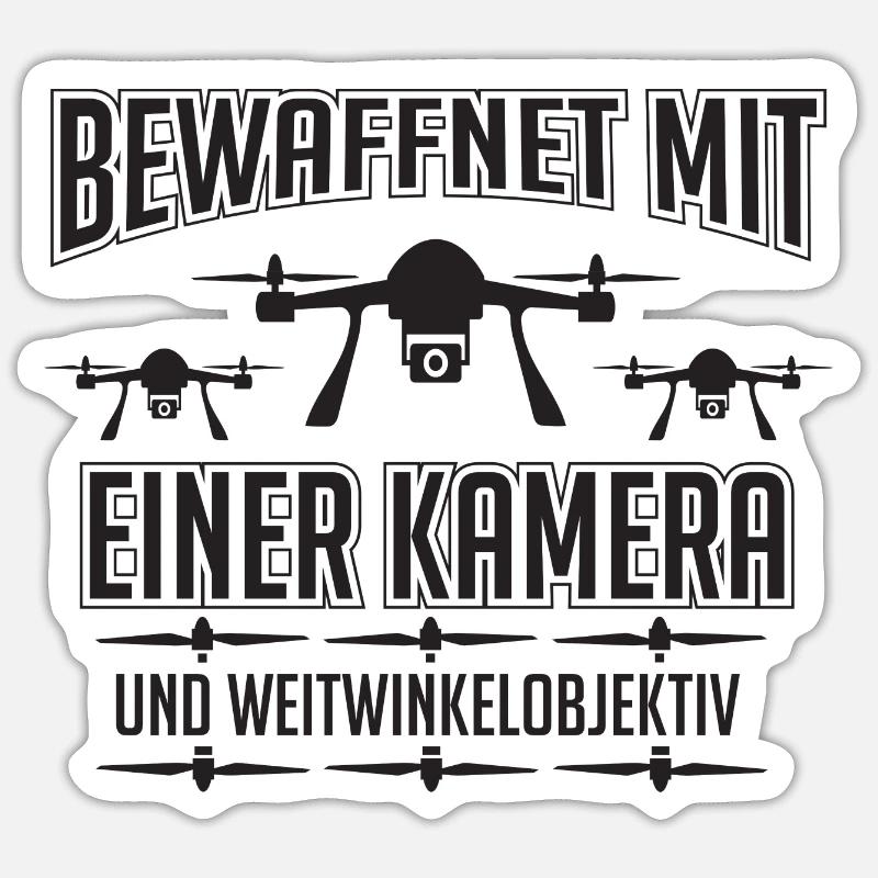 Mon drone est armé d'une caméra Sticker taille S (10 x 10 cm)