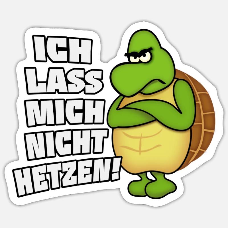 Je me laisse pas précipiter! - Sticker taille S (10 x 10 cm) - blanc mat
