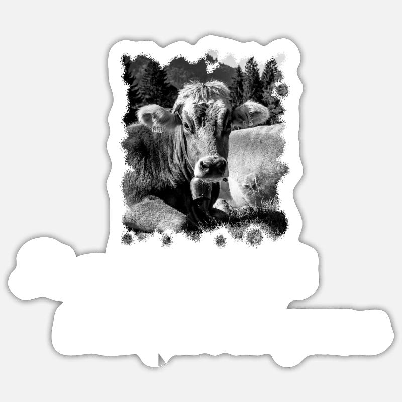 It gschimpft isch globat gnua - Sticker Größe S (10 x 10 cm) - Mattweiß