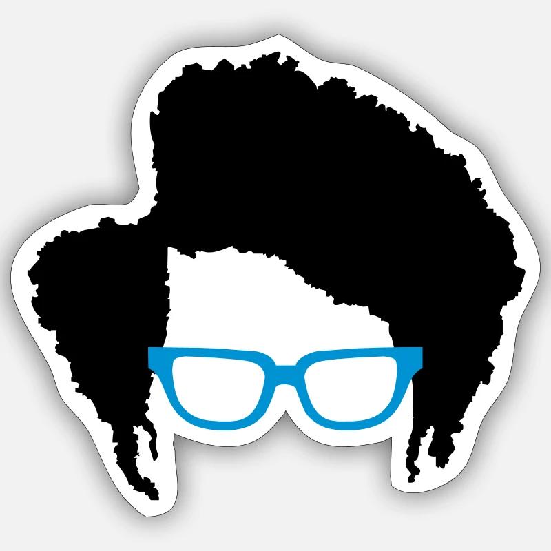 Moss IT-Crowd - Sticker størrelse S (10 x 10 cm) - mat hvid