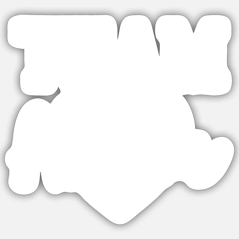 Team Anna first name - Sticker size S (10 x 10 cm) - white matte