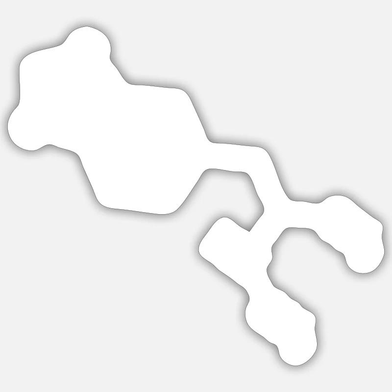 MDMA - XTC - Party Drogue - Druff - Druffi Sticker taille S (10 x 10 cm)