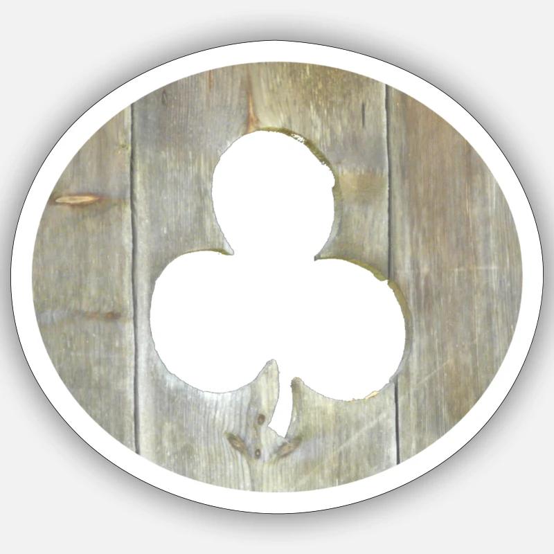 cloverleaf - Sticker size S (10 x 10 cm) - white matte