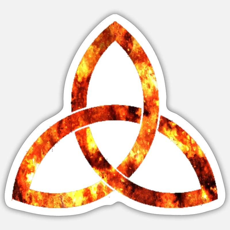 Celtic symbol 3 fire Sticker size S (10 x 10 cm)