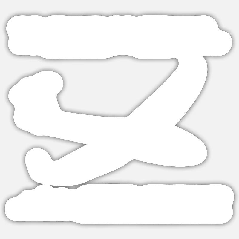 Glider Glide Glider Gift Tshirt Sticker size S (10 x 10 cm)