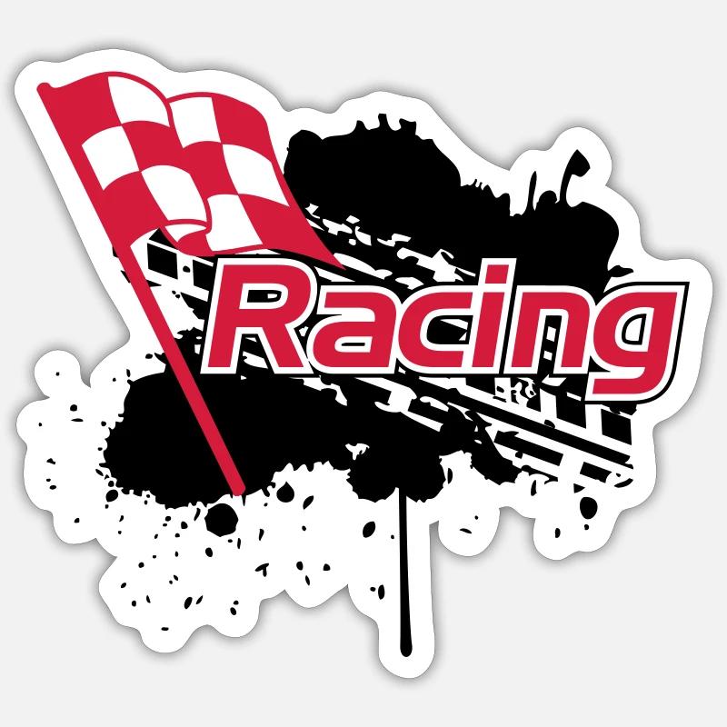 Racing Sticker Größe S (10 x 10 cm)